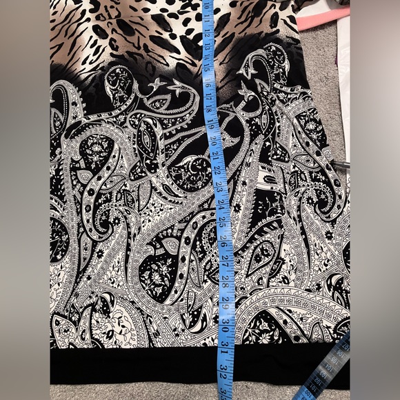 Style & Co 2X leopard print tunic bell sleeve - Picture 10 of 10